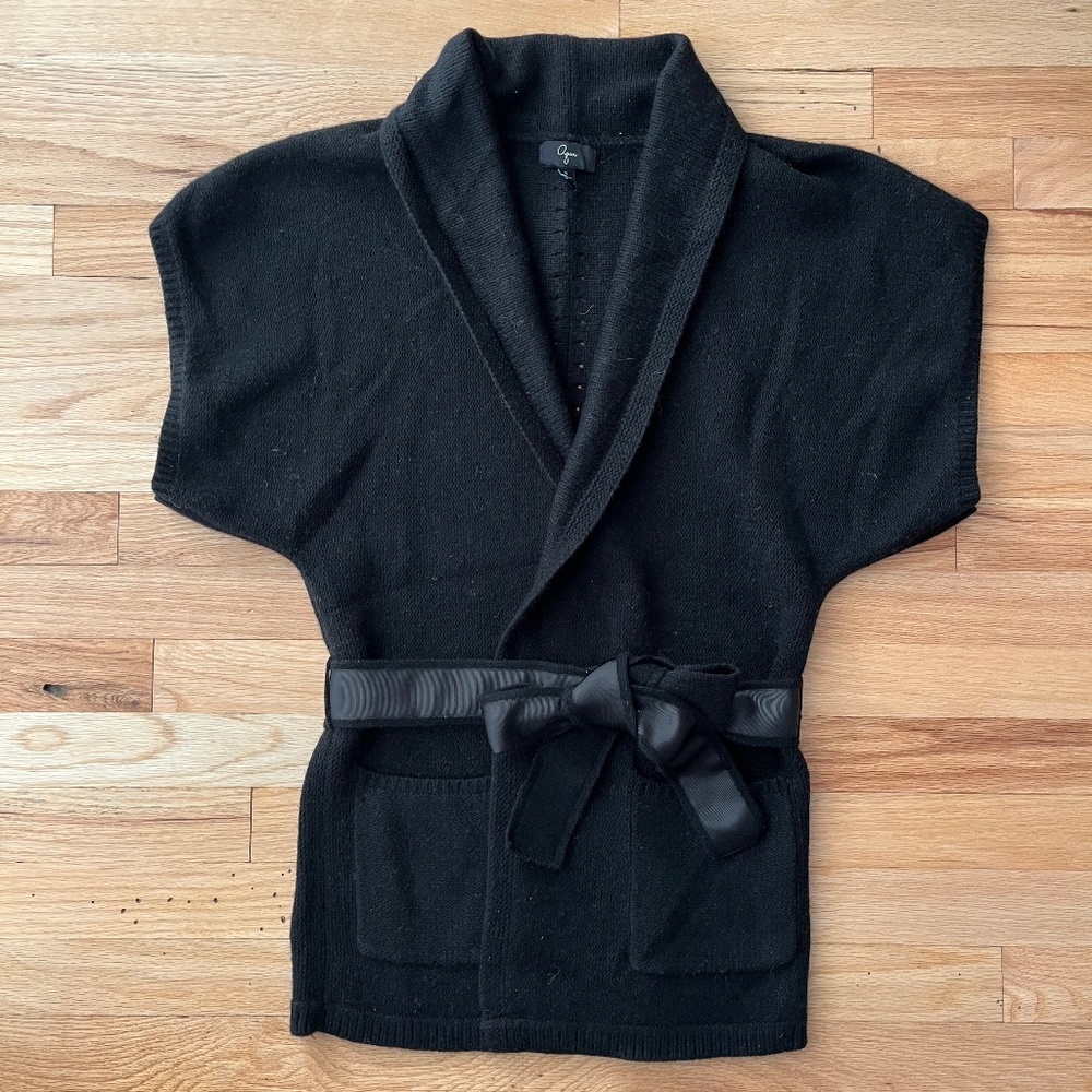 Women’s Wool Cashmere Sleeveless Wrap Vest Kimono – Size S - Picture 13 of 13